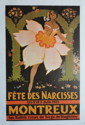 Vintage Dance Poster Fete Des Narcisses